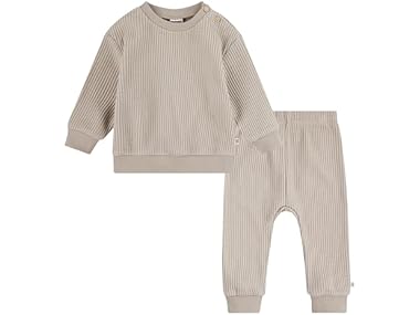 $7.99, Was $28, 71% Off! Huggies Waffle Knit Crewneck Sweatshirt Pants Set dealfomo