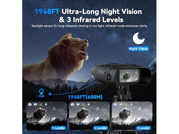 JAMIZY Night Vision Goggles 4K Full-Color