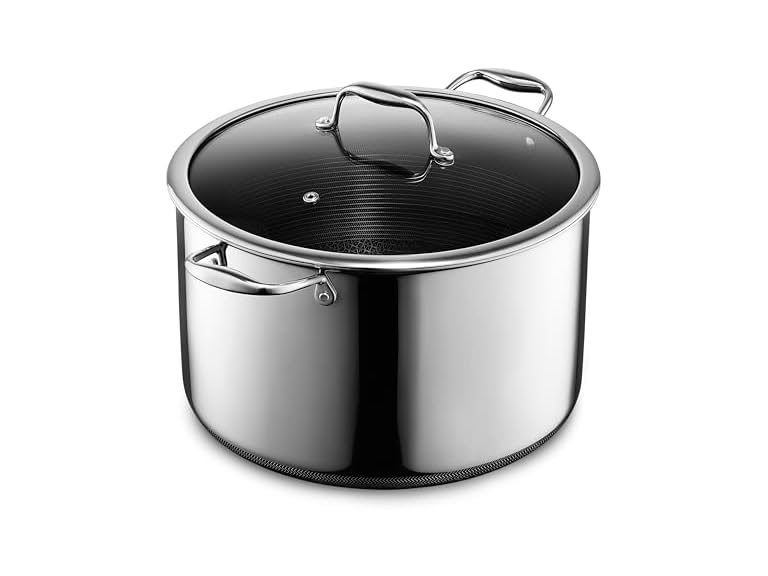 Hexclad 12QT Stock Pot with Lid