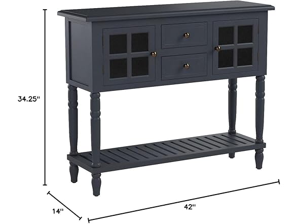 Decor Therapy Morgan 2-Door Console Table