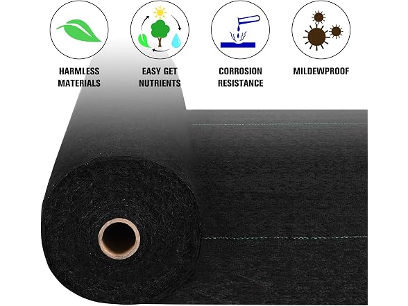 Ctystallove 5oz Weed Barrier Landscape Fabric
