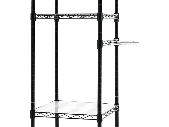 Amazon Basics Expandable Metal Hanging Closet Organizer System 