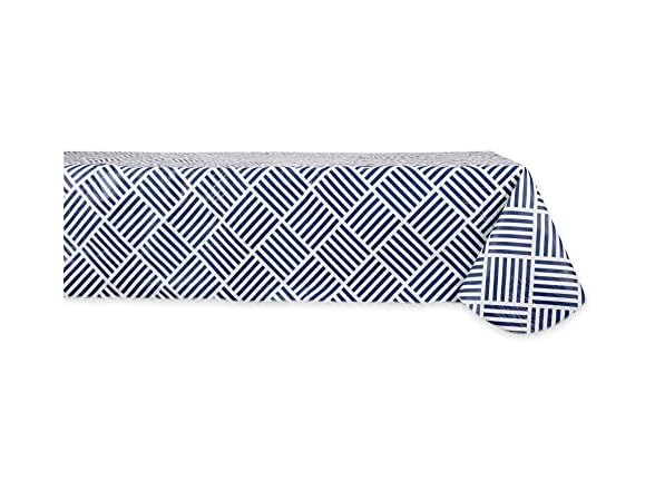 DII In/Outdoor Vinyl Tablecloth, Navy