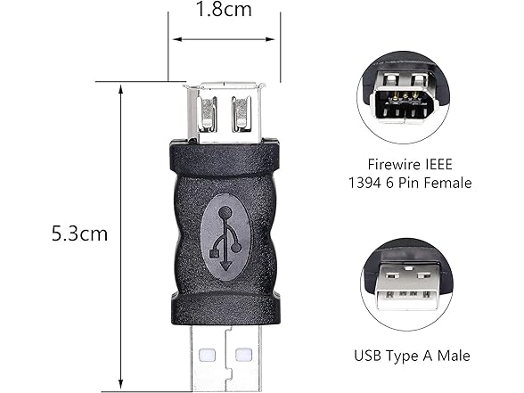 FastSun Firewire IEEE 1394 6 Pin Female