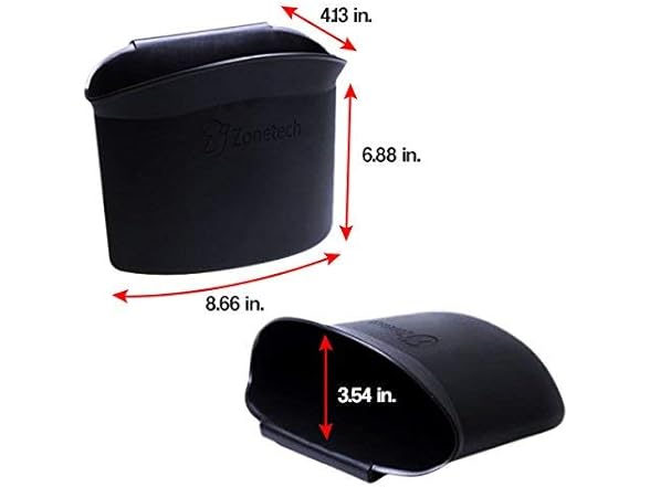 ZONETECH Mini Car Garbage Can, 2 Pack