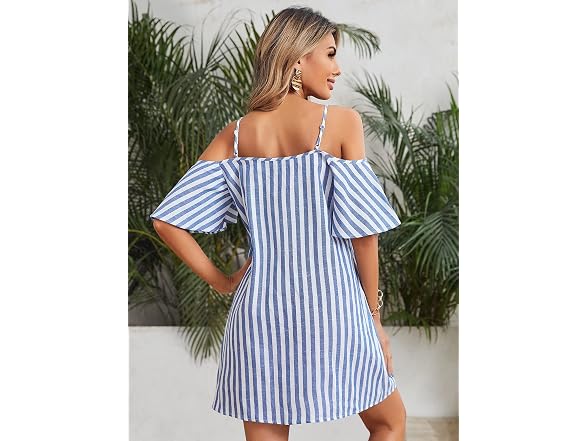 Milumia Women (XS) Cold Shoulder Short Dress Dress
