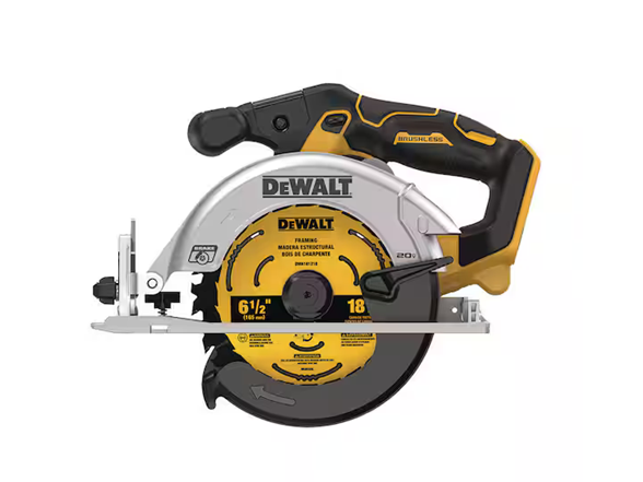 DEWALT DCS565B 20V MAX 6-1/2in Sidewinder Style Saw