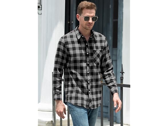 Sangtree Men (XXL) Flannel Long Sleeve Down Shirts
