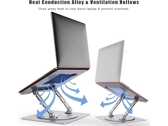 DUCHY Adjustable 360 Rotating Laptop Stand