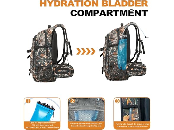 uniHimal Camo Hunting Backpack 35L
