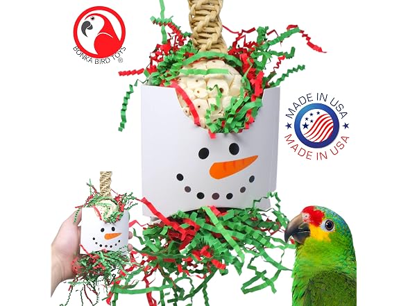 Bonka Bird Toys Christmas Xmas Forage Shred
