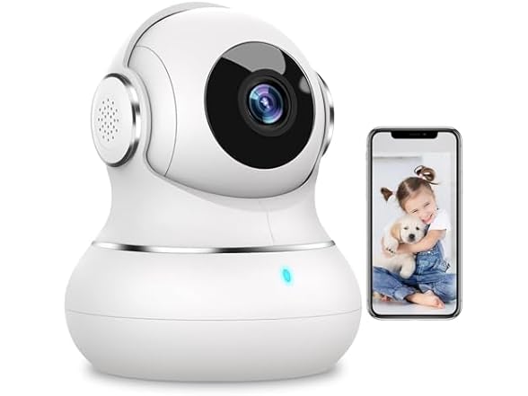 (NEW) Indoor 2K 360 Pan/Tilt Camera w/ Motion Detection