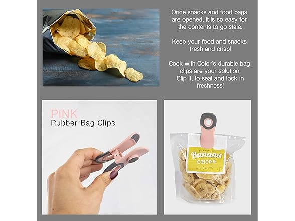 COOK WITH COLOR Cute Bag Clips