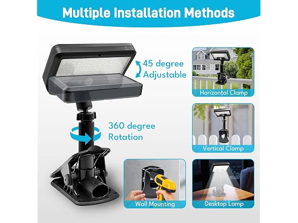 Hakol 2 PACK Clip On Solar Motion Lights Outdoor - Gallery 4
