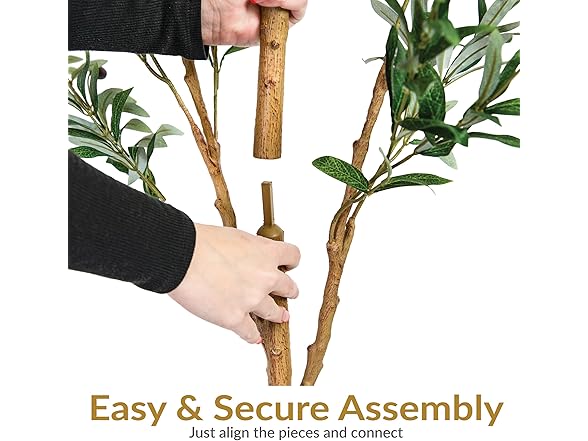 Sunnydaze Fake Olive Tree - Set of 2