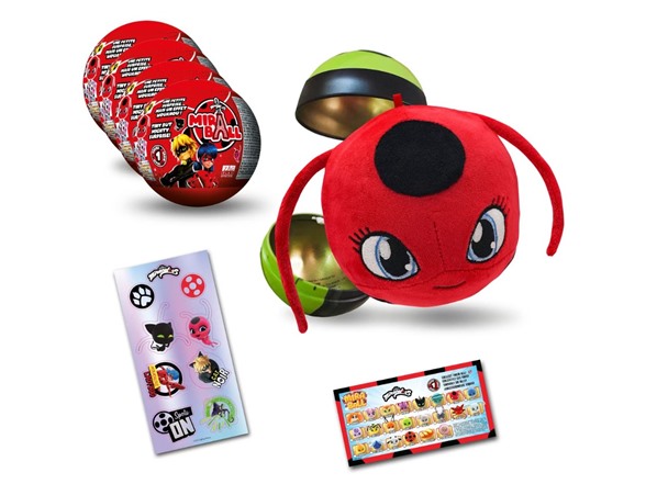 Miraball Surprise Plush - Miraculous Ladybug 4PK