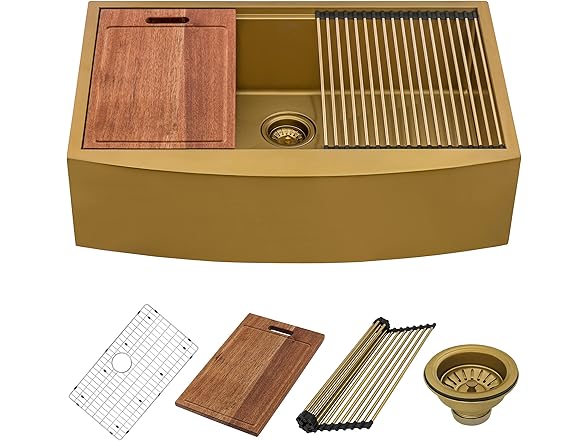 Ruvati 30-inch Matte Gold Workstation