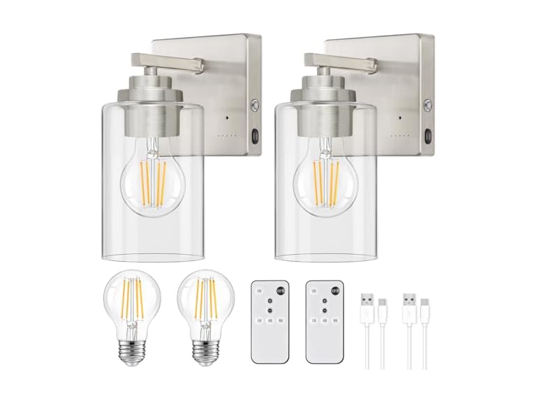 Yochoice Rechargeable LED Wall Light Sconce Dimmable - Gallery 10