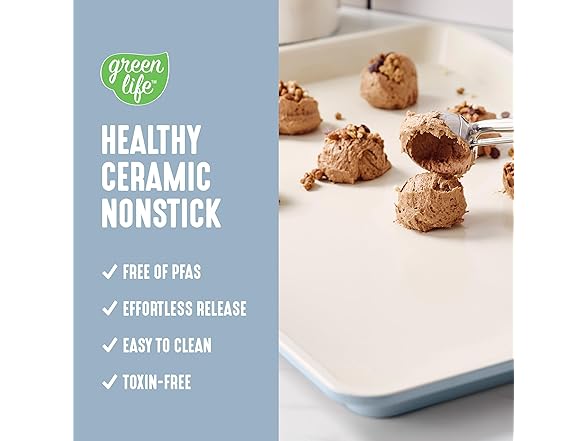 GreenLife Bakeware 18” x 13” Half Cookie Sheet 