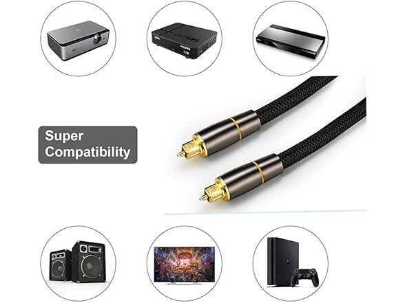 Fteysak Digital Fiber Optic Audio Cable