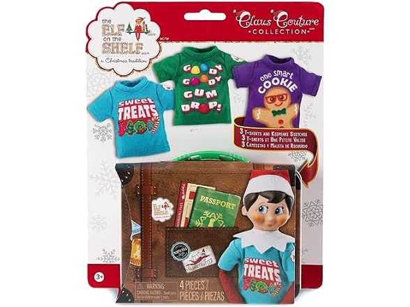 The Elf on the Shelf Claus Couture Sweet Treat 3-Shirt Set