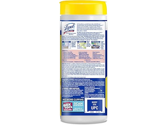 Lysol Disinfectant Wipes (Pack of 3)