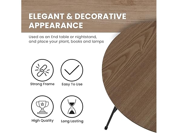 LeisureMod Rossmore Walnut Coffee Table