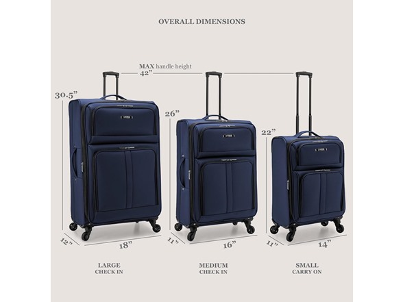 U.S. Traveler Anzio Softside Spinner 26" Checked
