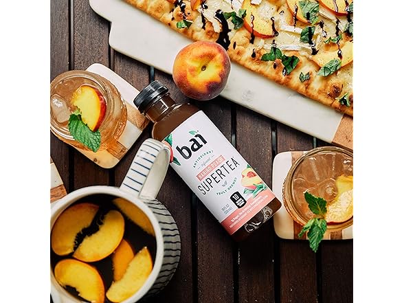 1CT Bai Narino Peach Tea, Antioxidant Infused Tea 18 oz