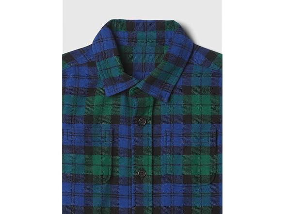 GAP Boys Long Sleeve Flannel Button-down Shirt