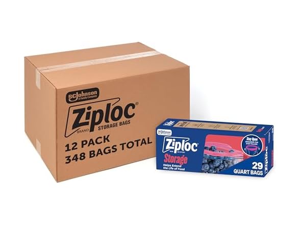 Ziploc Quart Food Storage Bags