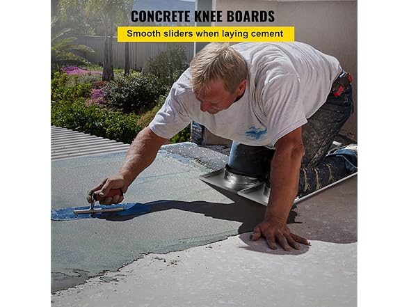 Concrete Knee Boards Stainless Steel, 28'' x 8''