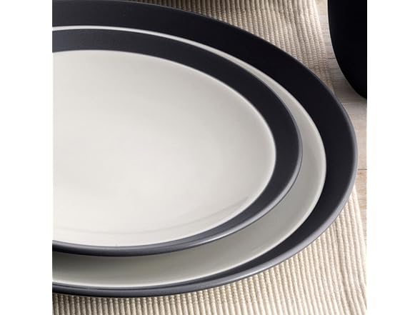 Noritake Colorwave Graphite 4-Piece Curve Place Setting, Service for 1