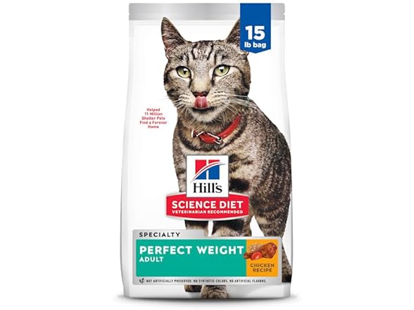 Hill's Science Diet Adult Perfect Weight Cat Food 15 lb.