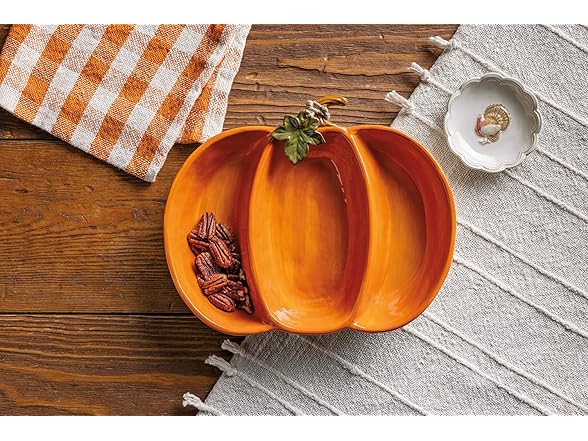 Thanksgiving Triple Dip Pumpkin Server