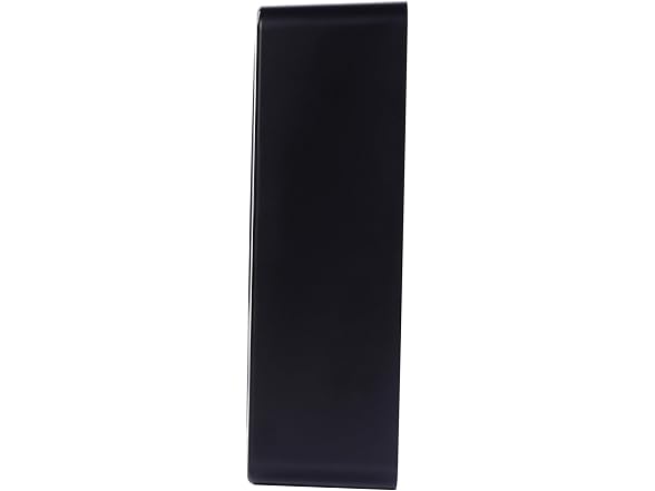 SEIKO Square Non Ticking Wall Clock, Black, 7.7 Inches