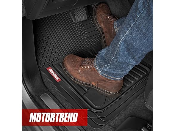 Motor Trend FlexTough Floor Mats Black