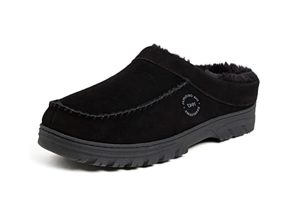 Dearfoams Men's Reed Genuine Suede Clog