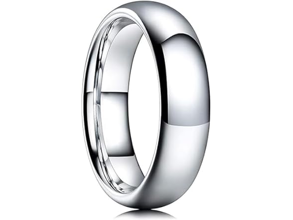 Morhom Mens Tungsten Bands, Titanium