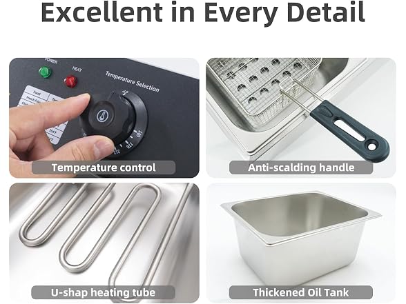 Electric Deep Fryer 10L/10.5QT