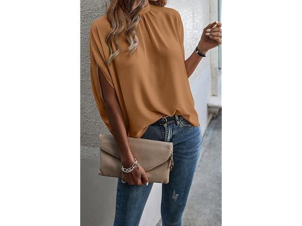 Angashion Women (XL) Tops Short Sleeve Top Shirts