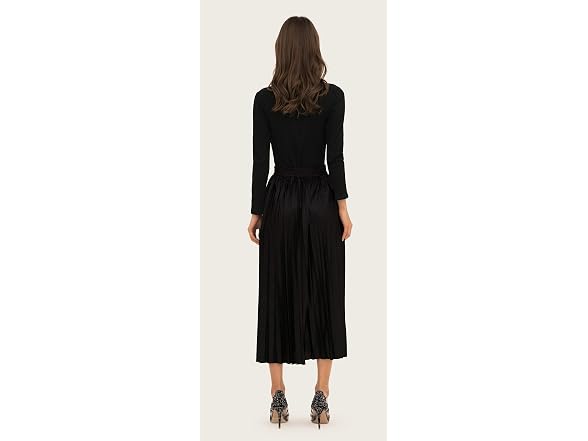Chartou Women (L) Stretchy High Waist Long Skirt