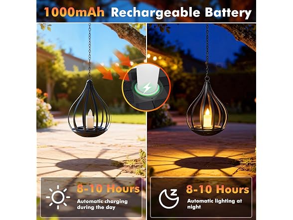 KagoLing Solar Flame Lantern 4P