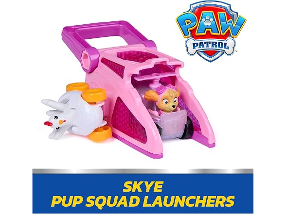 Paw Patrol Skye Pup Squad Launchers with Chickaletta