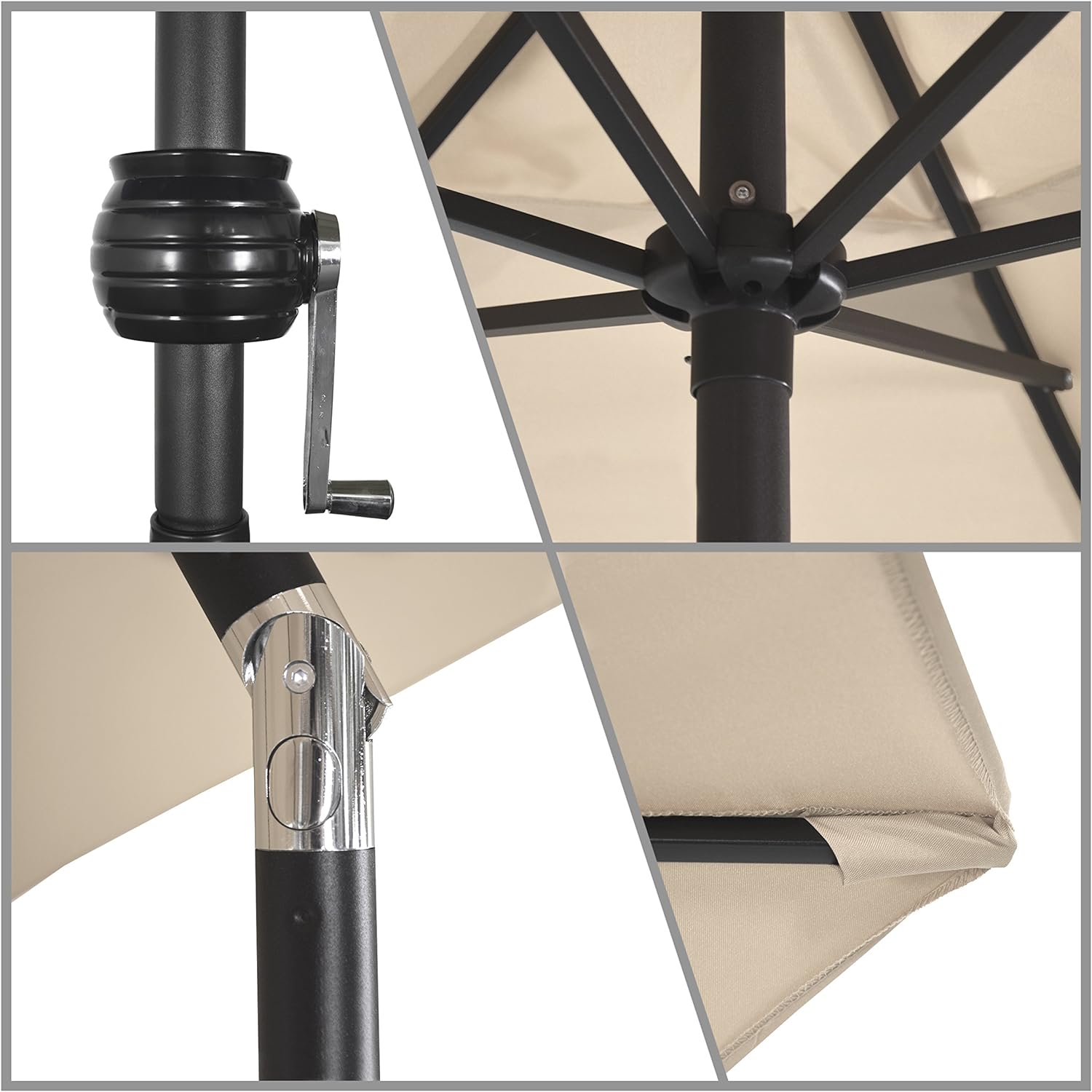 9ft Rd Push Tilt Patio Umbrella - Gallery 20