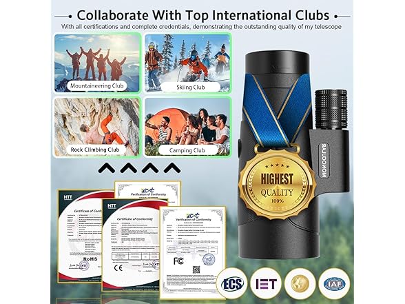 Asacam 80x100 Monocular Telescope