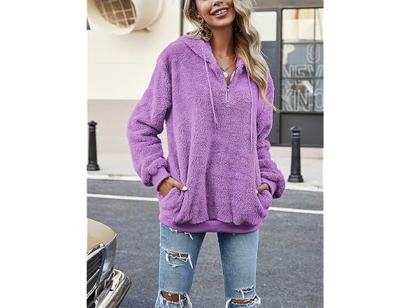 Romanstii Women (M) Long Sleeve Hooded Zip Hoodie