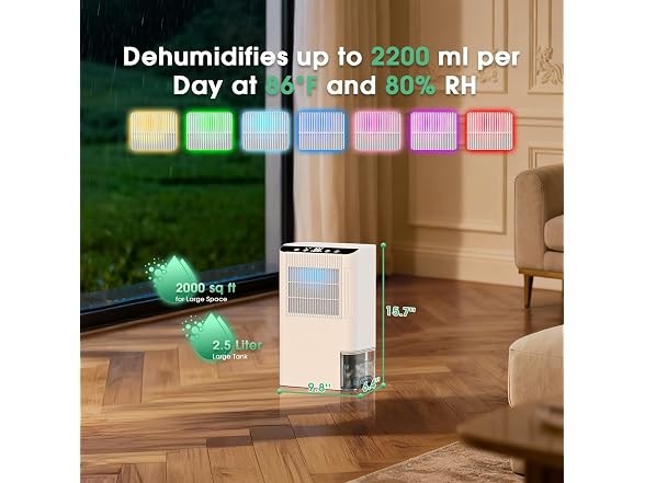 Onsekin Dehumidifier 2000 Sq.Ft
