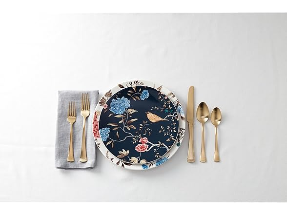 Lenox Silverware Set For 12, Portola Gold