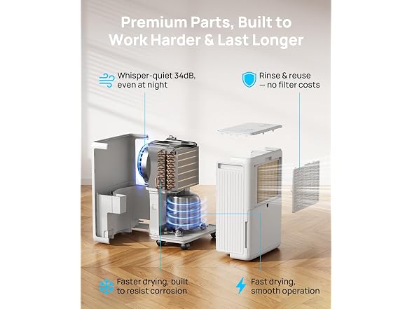 AIUSEVO 26-Pint Dehumidifier